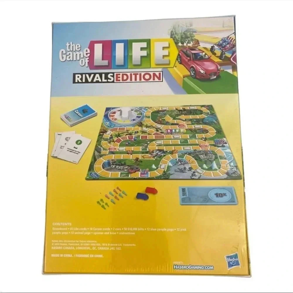 The Game of LIFE RIVALS EDITION Board Game Hasbro NEW